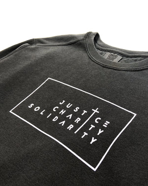 Justice, Charity, Solidarity Crewneck Sweatshirt